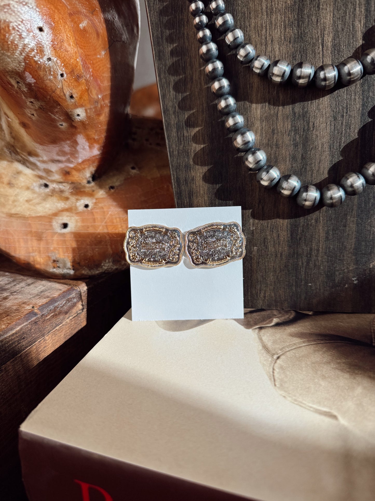 The Mini Rodeo Betty Buckle Earrings