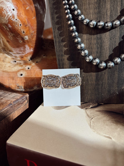 The Mini Rodeo Betty Buckle Earrings