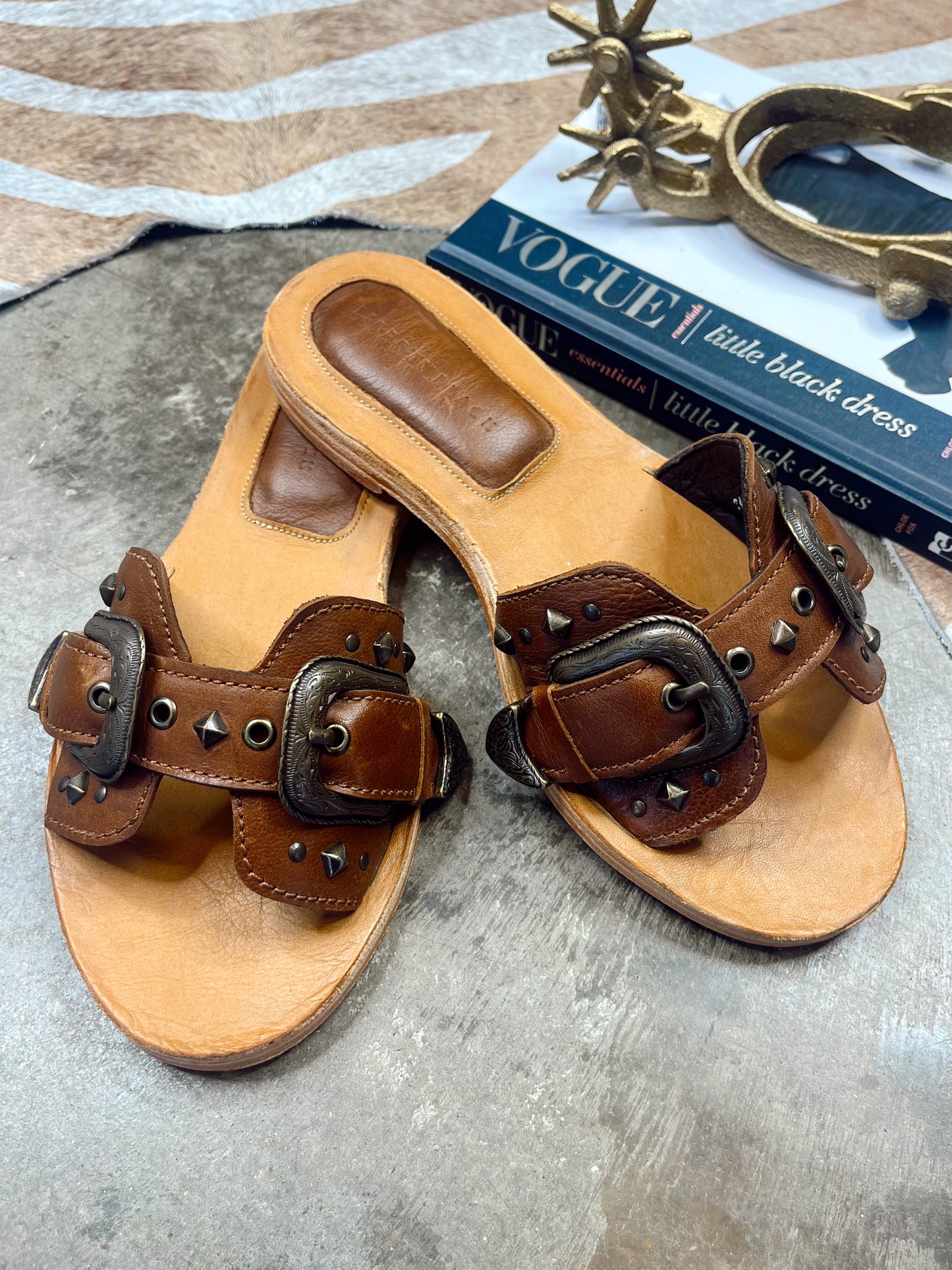 The Liberty Black Alina Mossil Tan Sandals