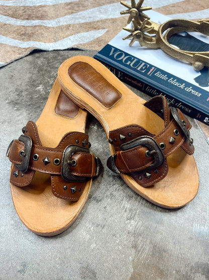 The Liberty Black Alina Mossil Tan Sandals