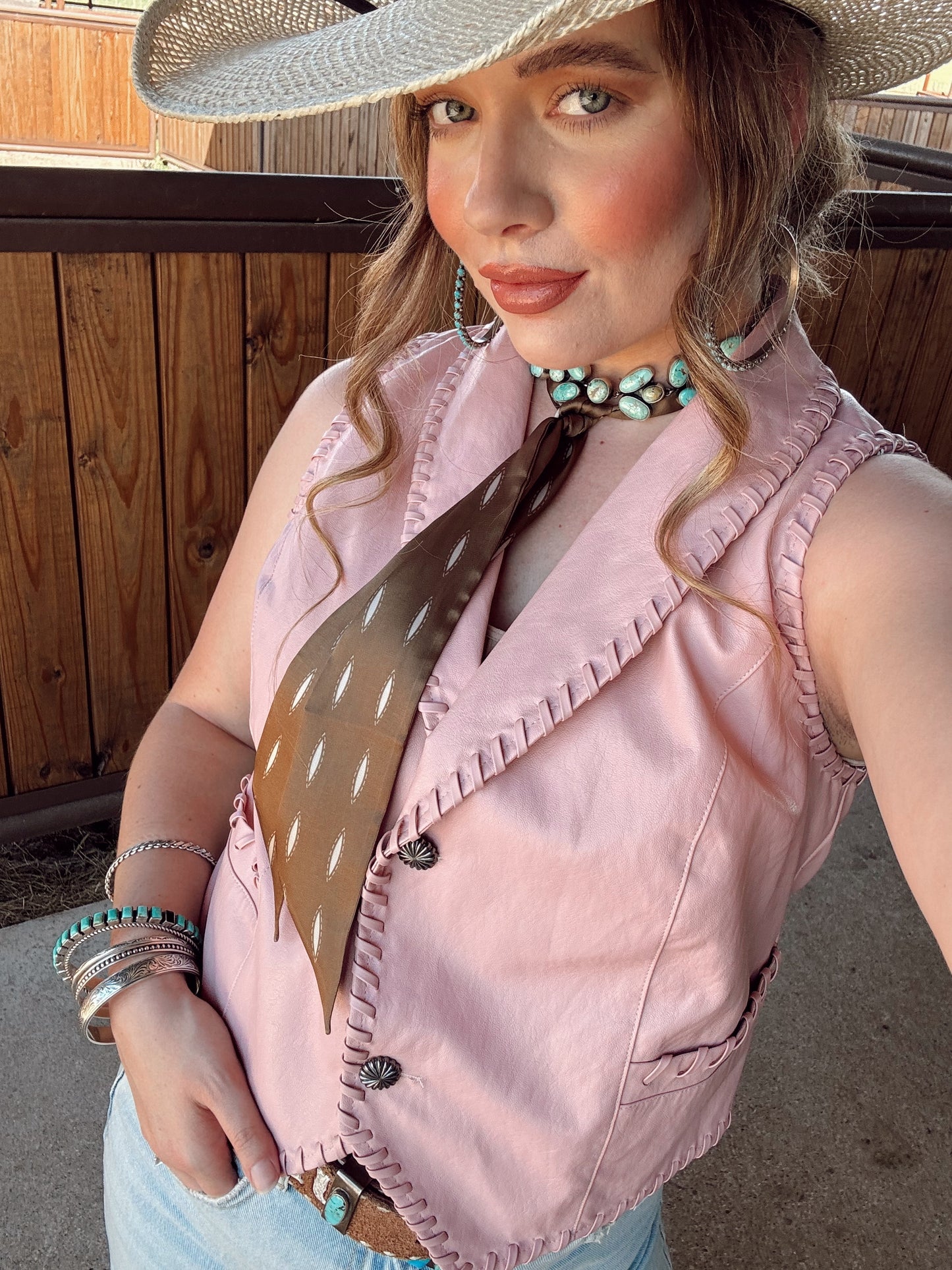 The Whiskey Creek Vest in Blush