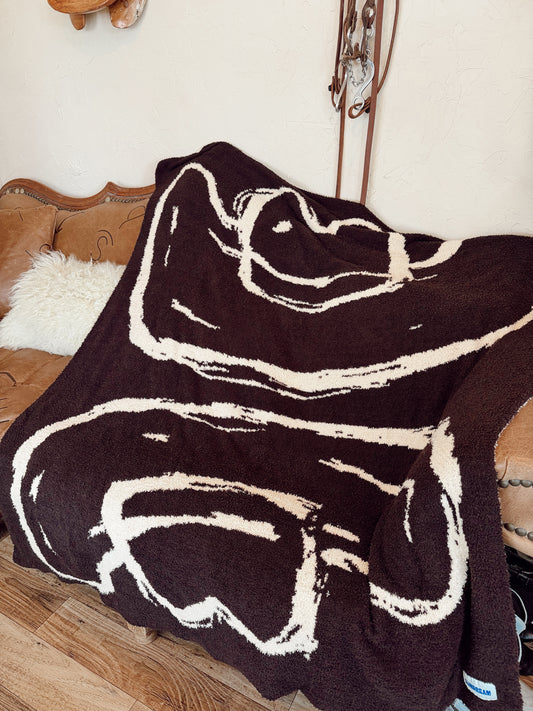 The Cowboy Hat Throw Blanket