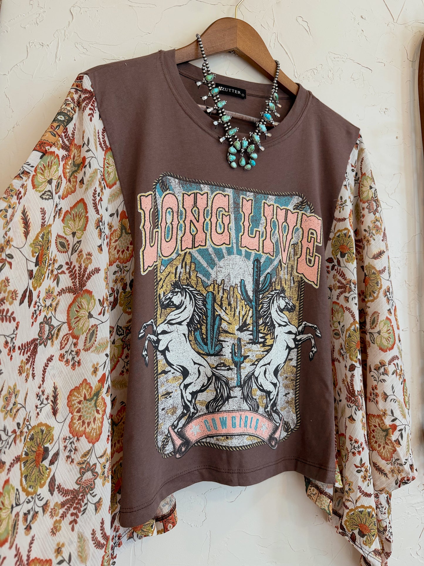 The Long Live Cowgirls Floral Top