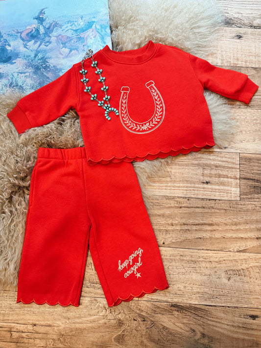 The Keep Going Cowgirl 12M-4T Set