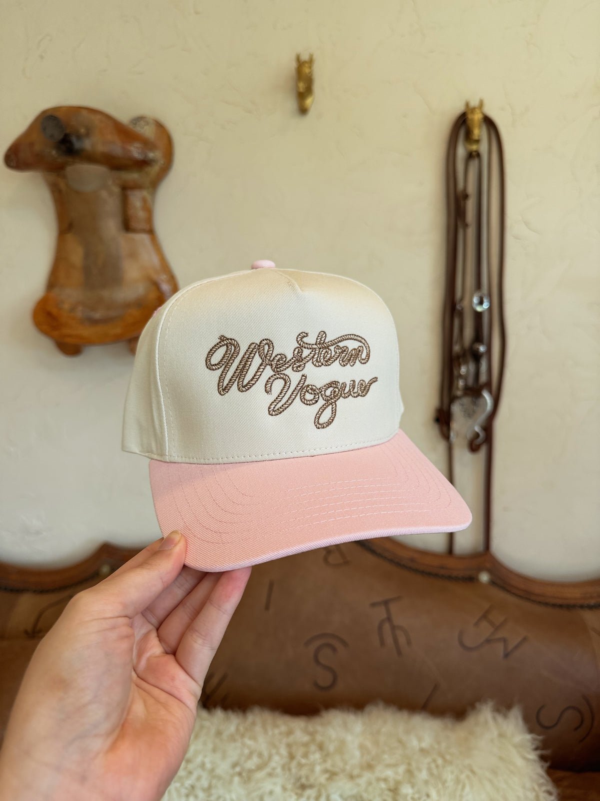 The Pink Western Vogue Rope Baseball Cap