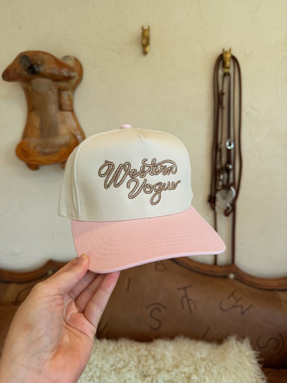 The Pink Western Vogue Rope Baseball Cap