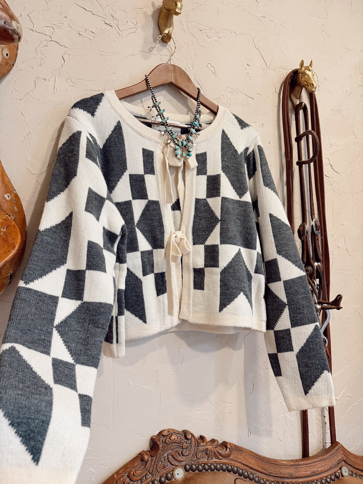 The Memaw Tie Front Cardigan