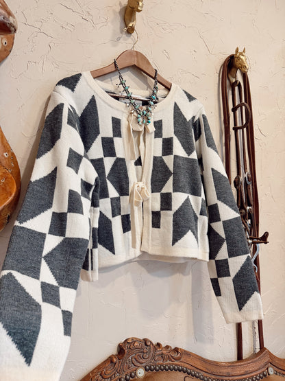 The Memaw Tie Front Cardigan