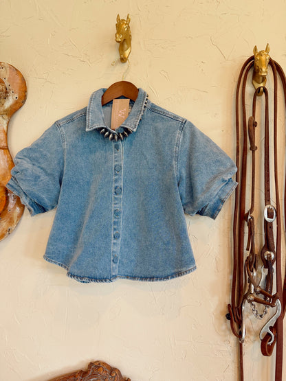 The Daylen Denim Top
