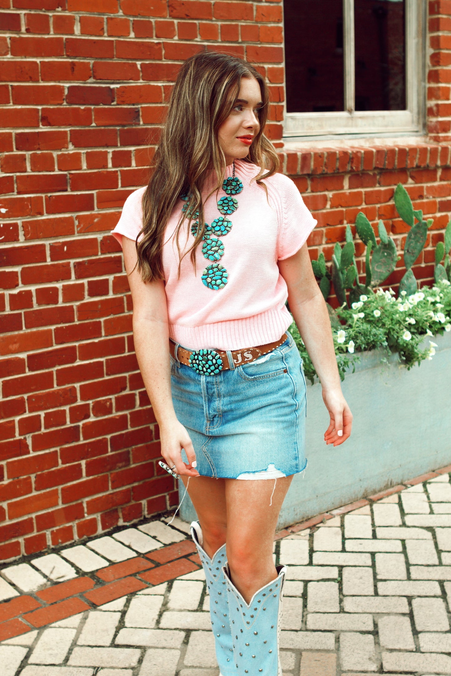 The Stokes Top in Baby Pink