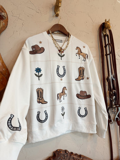 The All Things Western Embroidered Sweatshirt