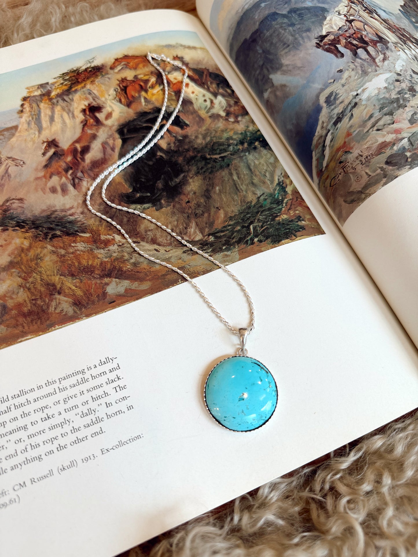 The Full Moon Turquoise Necklace