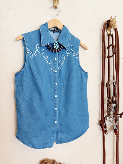 The Dallas Days Denim Top