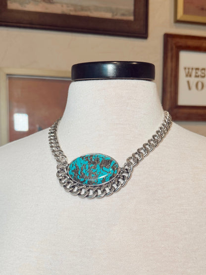 The Chunky Turquoise Stone Necklace