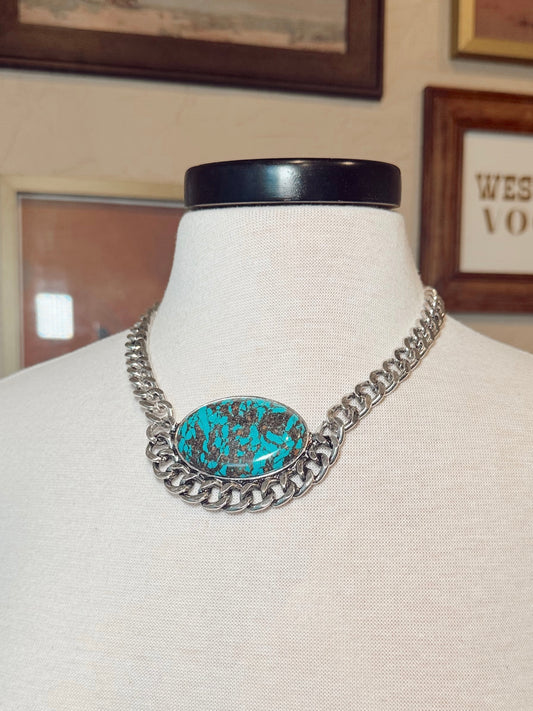 The Chunky Turquoise Stone Necklace