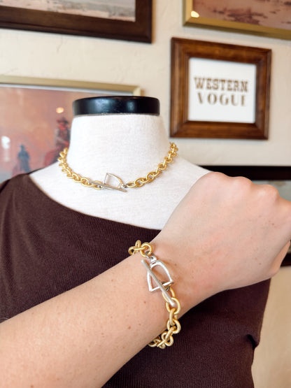 The Stirrup the Dust Necklace & Bracelet Set