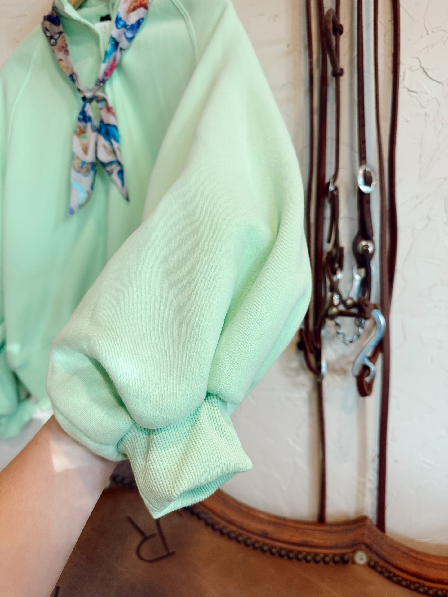 The Piper Top in Apple Green