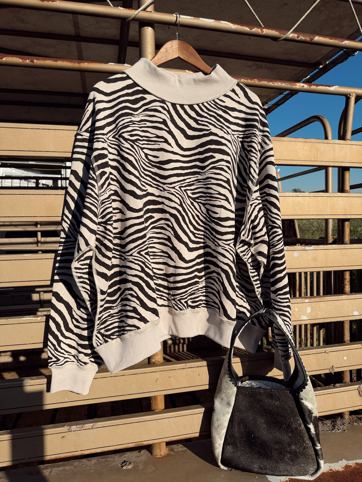 The Zebra Print Sweatshirt
