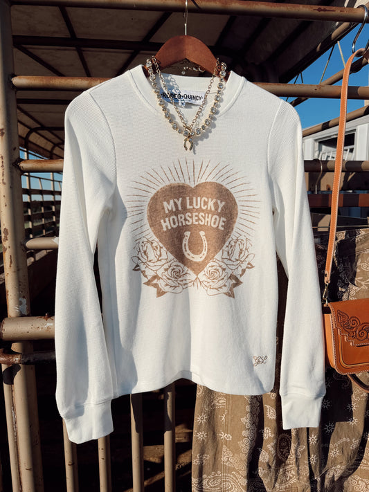 The My Lucky Horseshoe Thermal Top