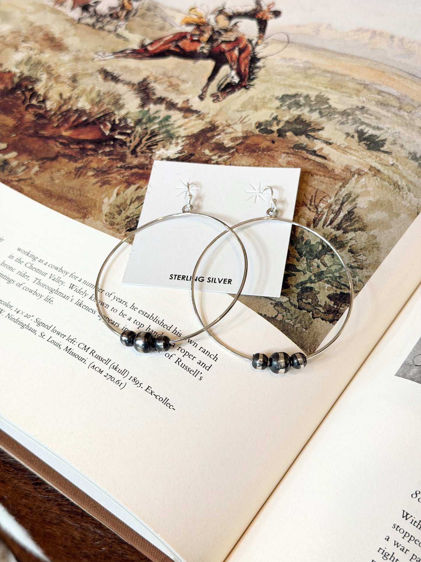 The Trio Pearl Hoops