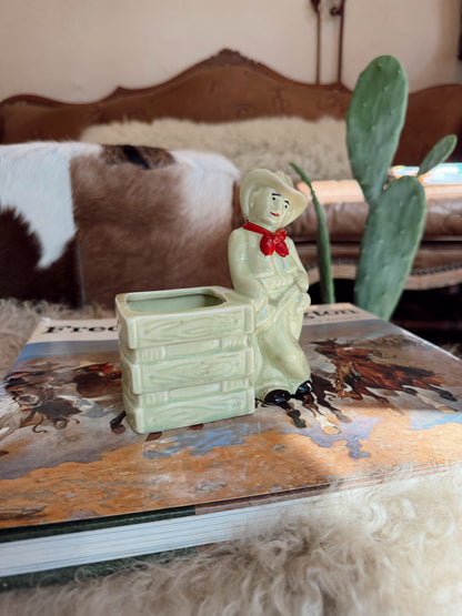 Green Cowboy Mccoy Statue