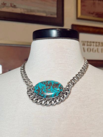 The Chunky Turquoise Stone Necklace