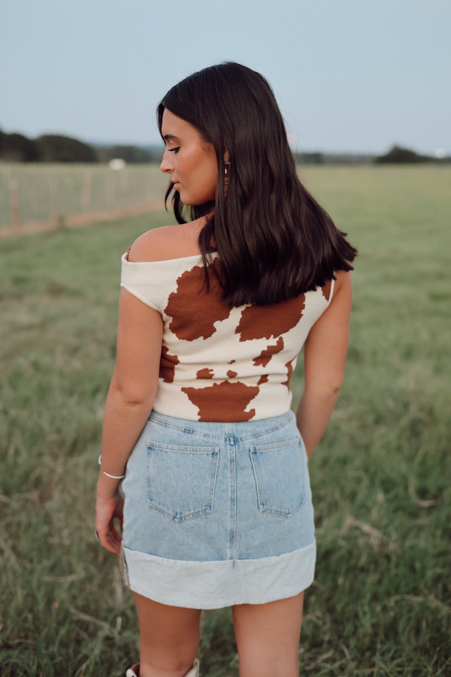 The Athens Top in Animal Print