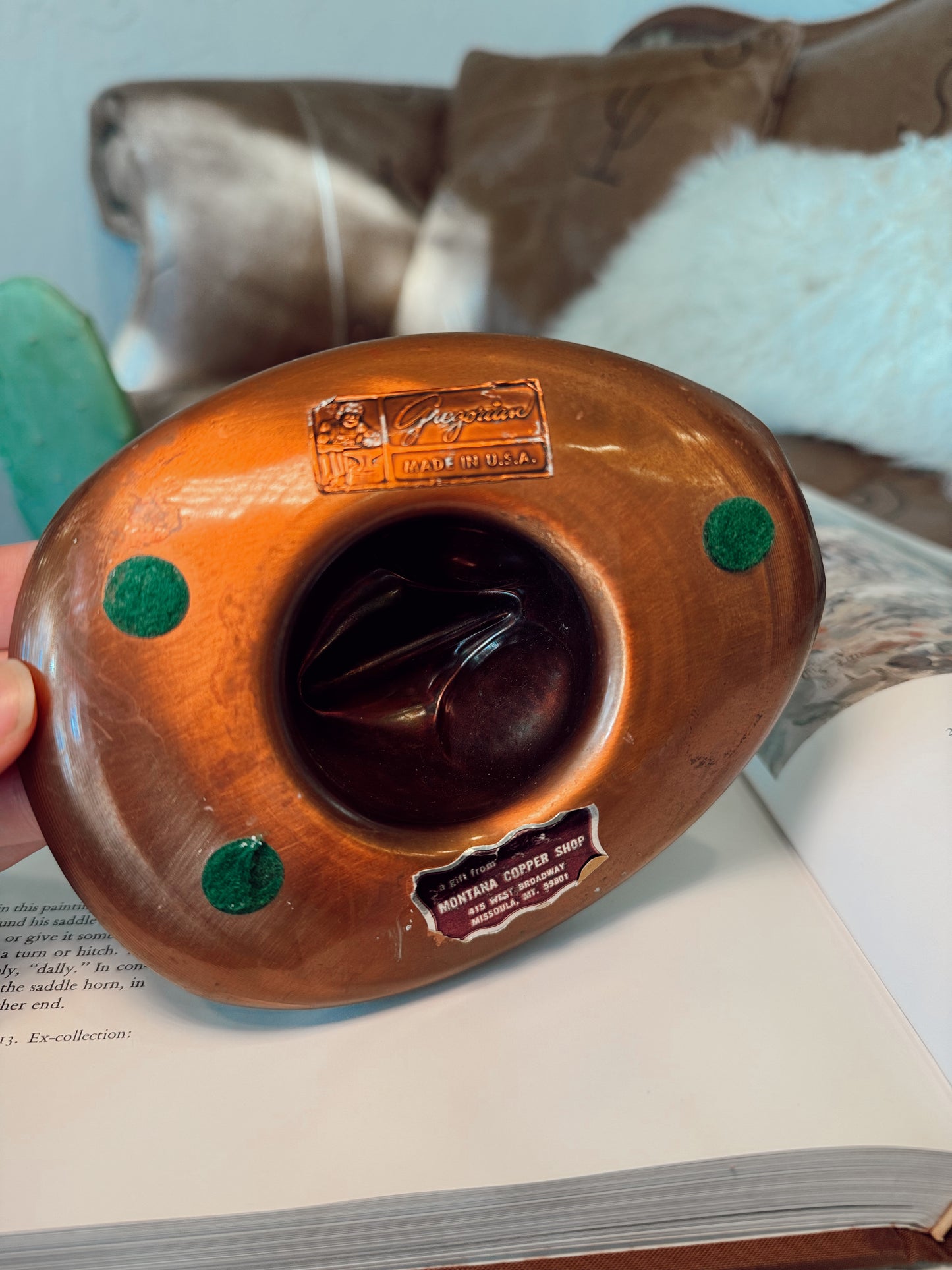 VINTAGE COPPER COWBOY HAT