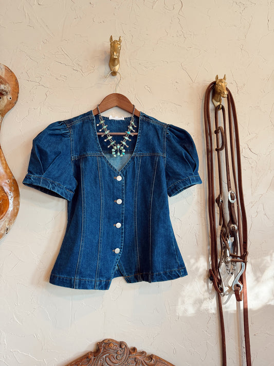 The Deville Denim Top