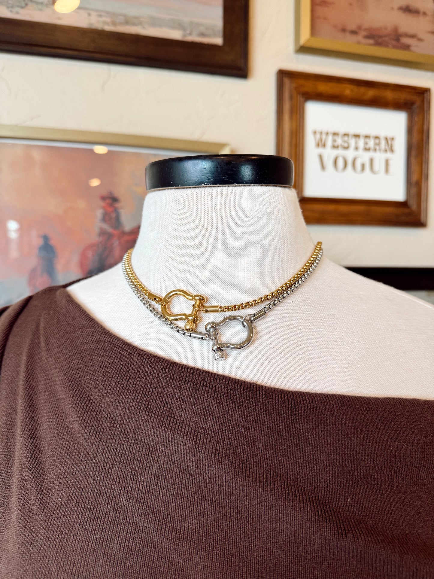 The Colt Necklace {GOLD + SILVER}