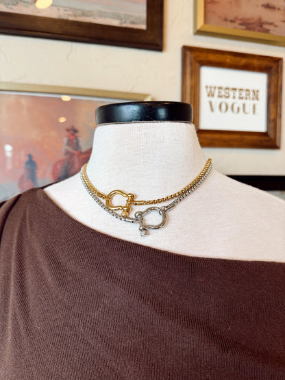 The Colt Necklace {GOLD + SILVER}