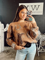 Load image into Gallery viewer, The Kick It Up Sweater in Tan
