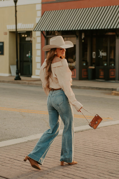 The Tulsa Top in Ecru