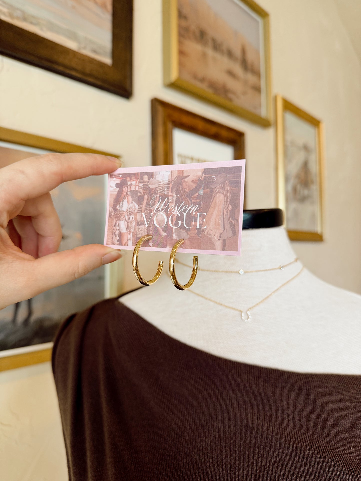 The 14K Gold Dipped Hoop Earrings