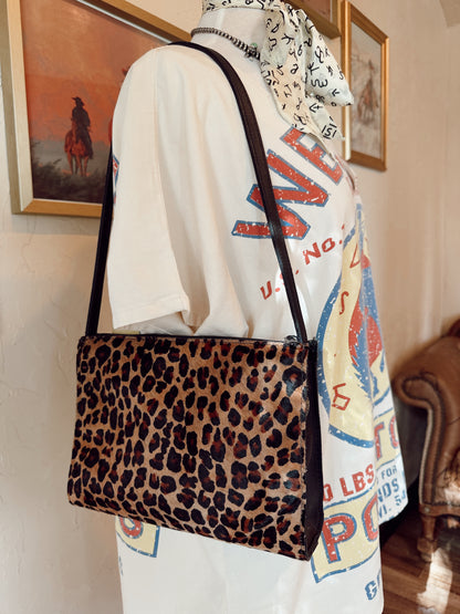 The Leopard Two Bar West Shoulder Bag