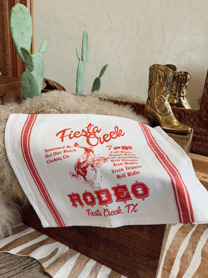 The Fiesta Creek Rodeo Kitchen Towel