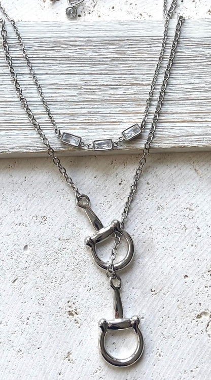 The Derby Bit Necklace in Silver