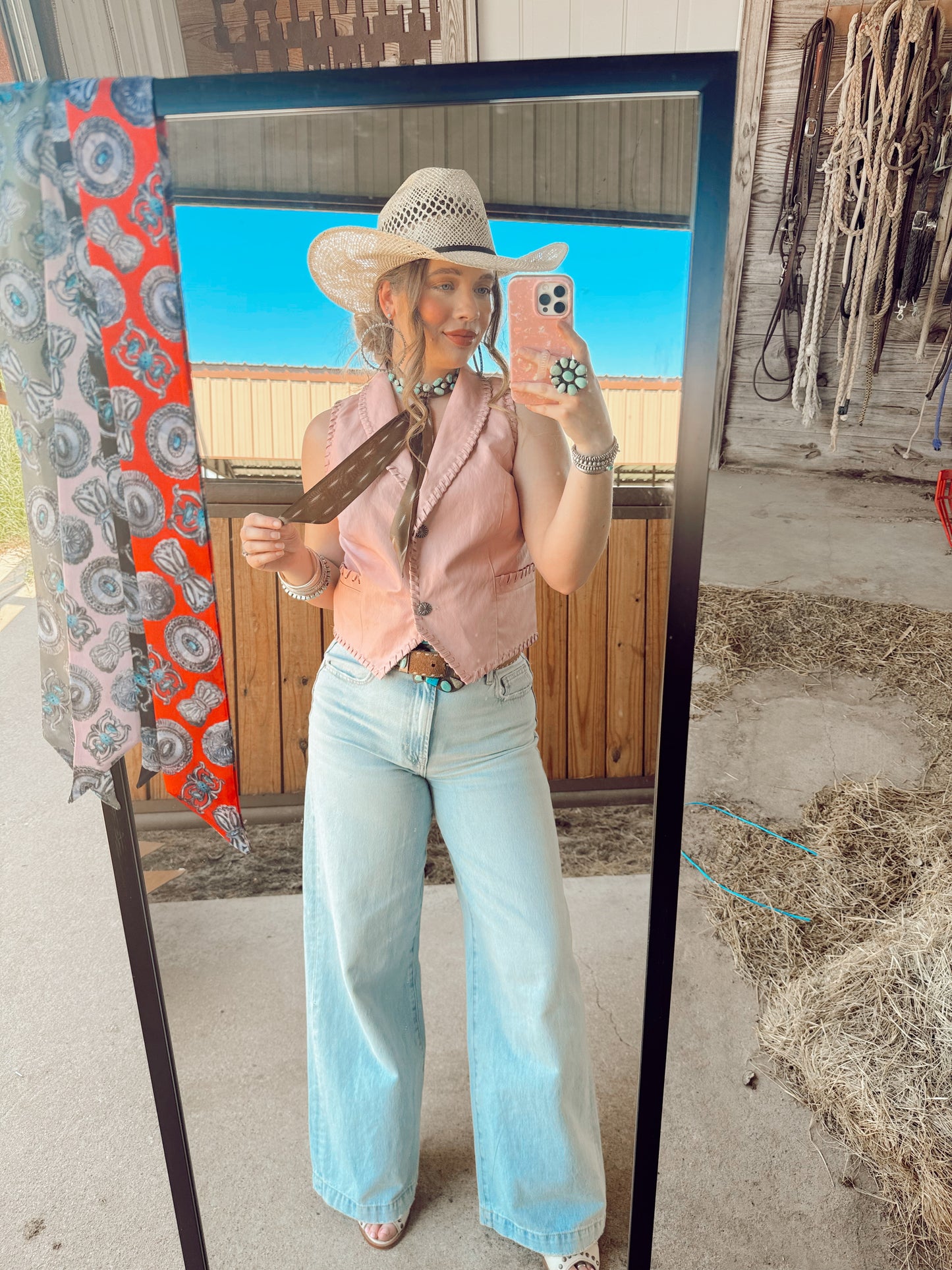 The Whiskey Creek Vest in Blush