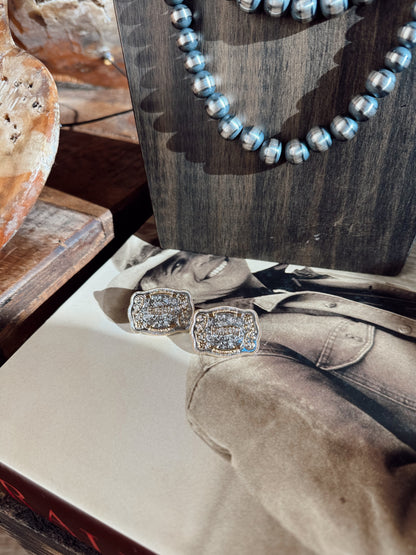 The Mini Rodeo Betty Buckle Earrings