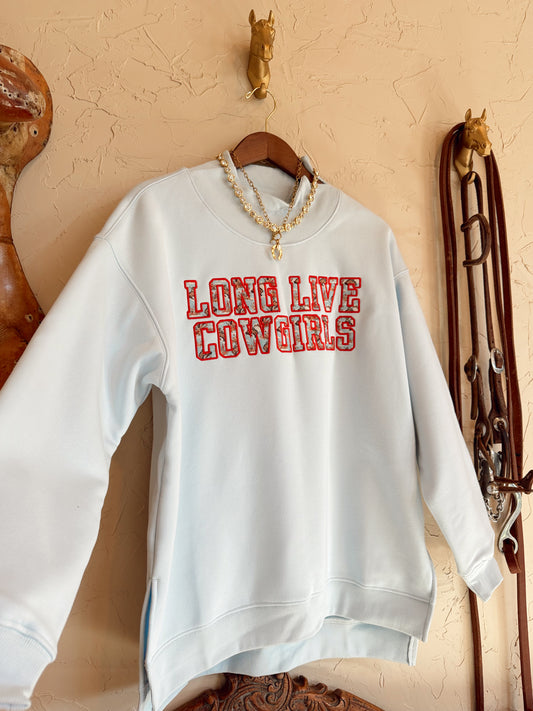 The Long Live Cowgirls Mock Neck Sweatshirt