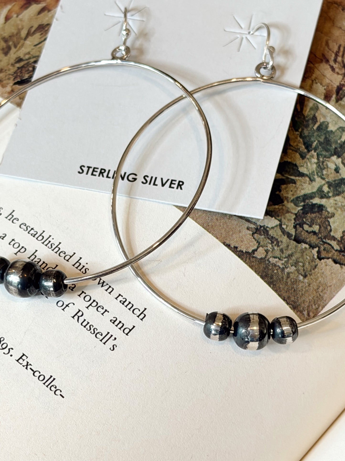 The Trio Pearl Hoops