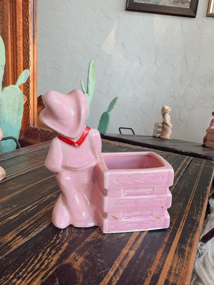 Pink Cowboy Mccoy Statue