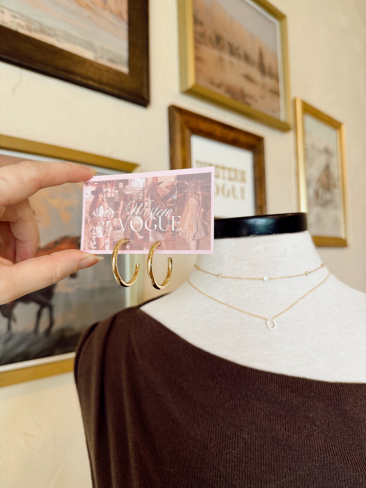 The 14K Gold Dipped Hoop Earrings