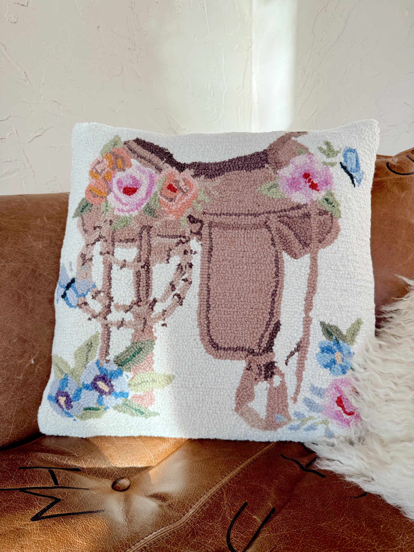 The Floral Saddle Hook Pillow PREORDER