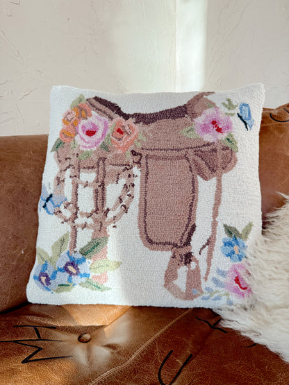 The Floral Saddle Hook Pillow PREORDER