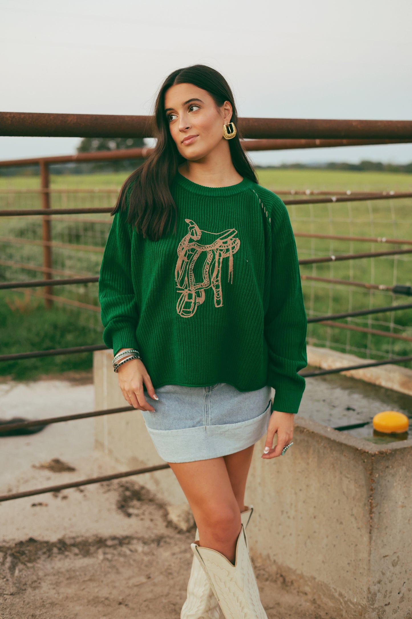 The Saddle Straps Sweater