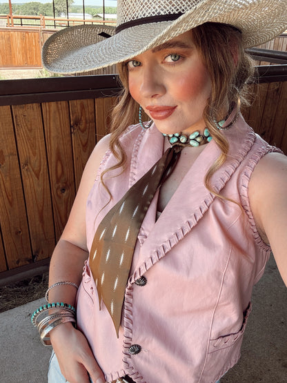 The Whiskey Creek Vest in Blush