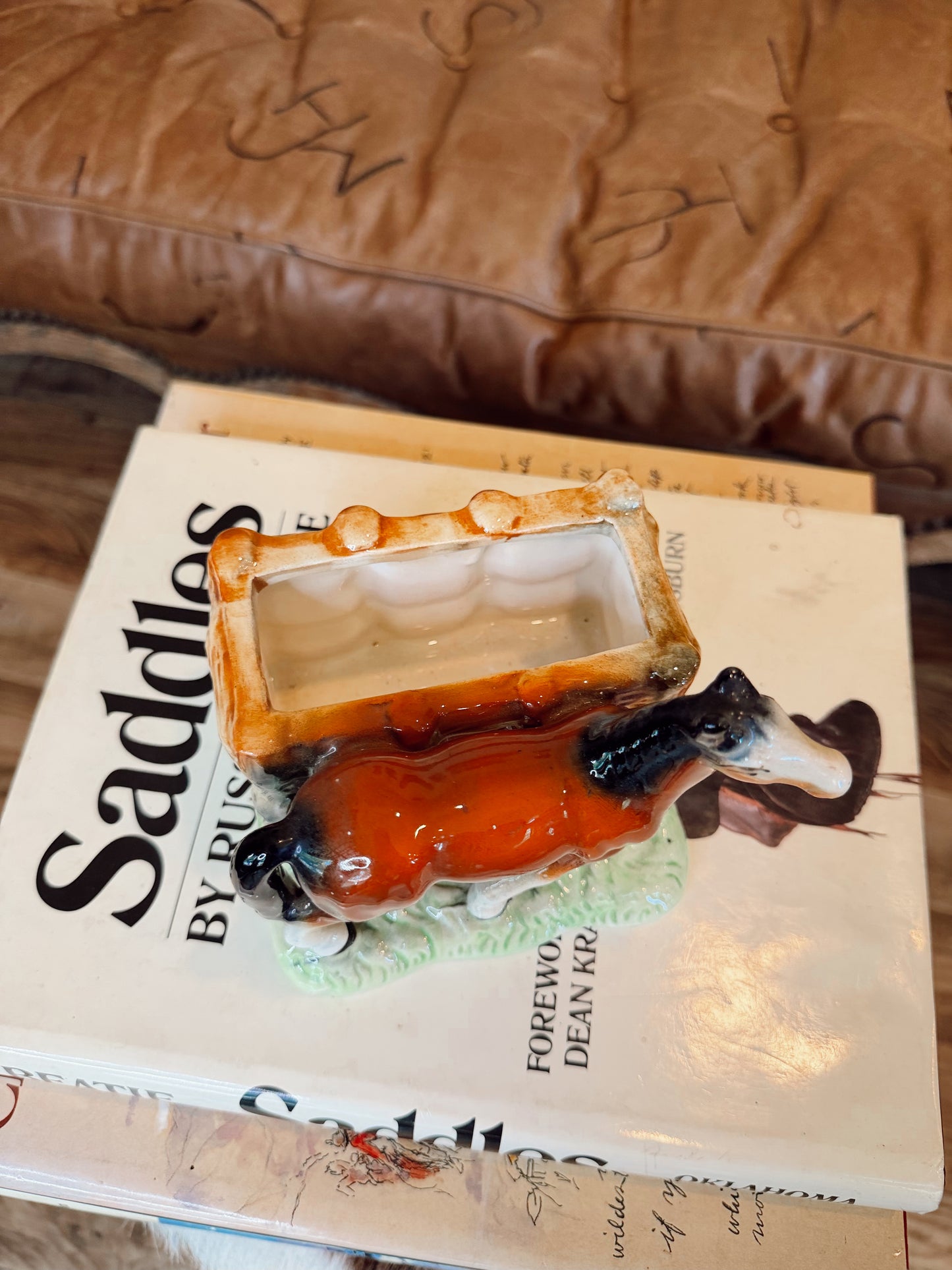 VINTAGE HORSE PLANTER