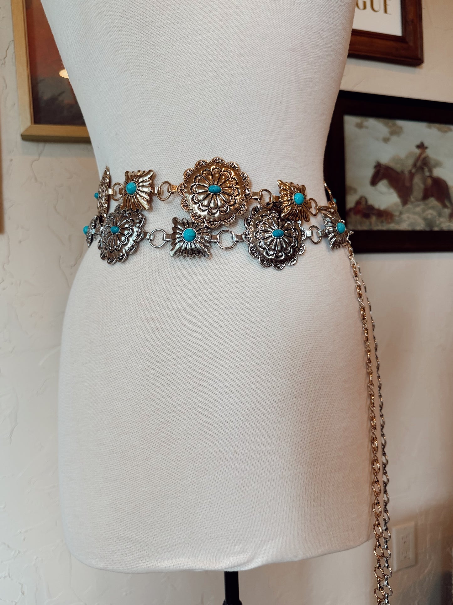 The Stevie Concho Belt in Gold
