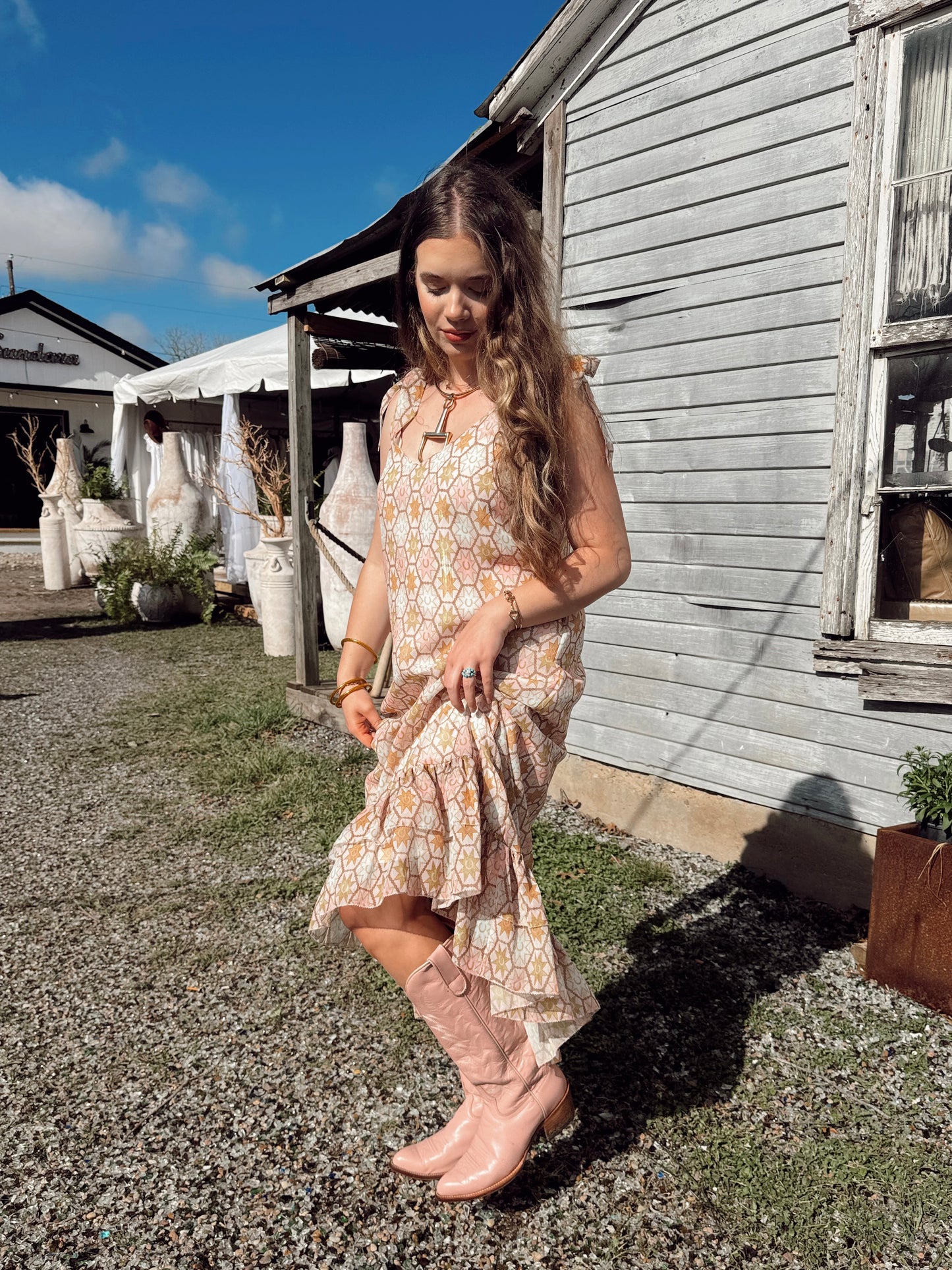 The Allie Falcon Clara Midi Dress